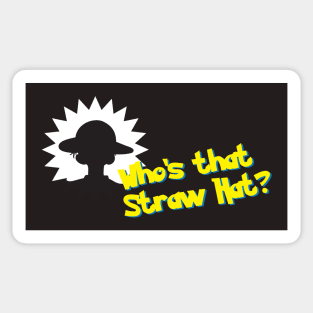 Who's that Straw Hat? Sticker